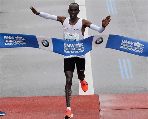 Victorious Eliud Kipchoge Crushes Marathon World Record | Peach City ...