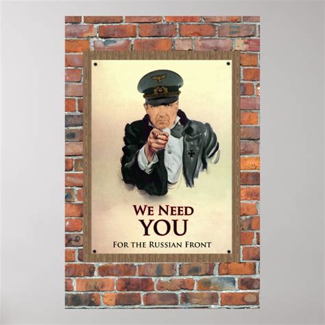 We Need You WW2 German Poster Print | Zazzle.com