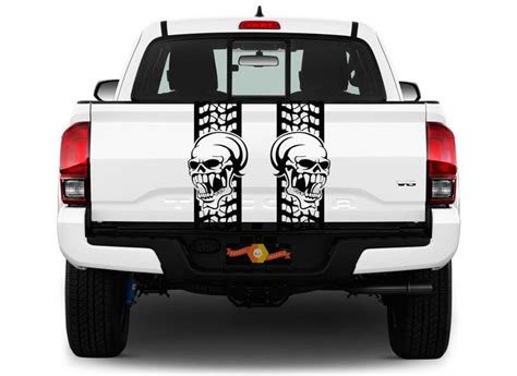 Rear Bed Skull Truck Decals Stripes Band Vinyl Graphics Stickers GMC ...