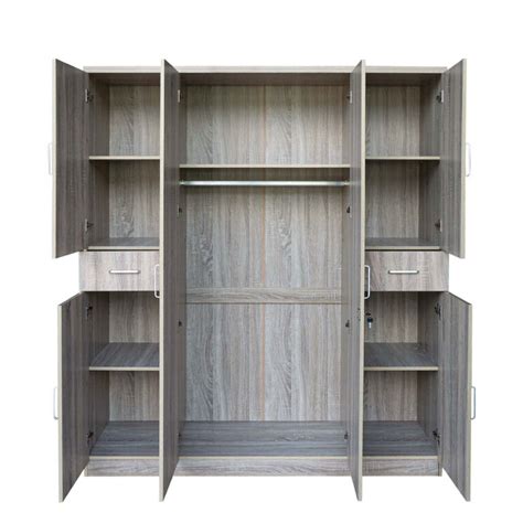 Wardrobe Cabinet with 4-Door/2-Drawer 111011 - Sanyang