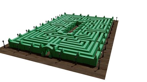 Hedge maze model - TurboSquid 1512623