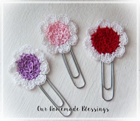 Shoregirl's Creations: Crochet Flower Bookmarks