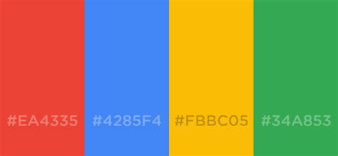 Google Logo Color Hex Codes : r/google