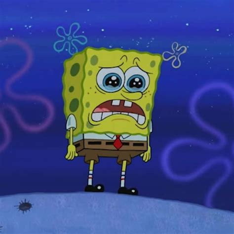 Download Spongebob Crying And Looking Down Wallpaper | Wallpapers.com