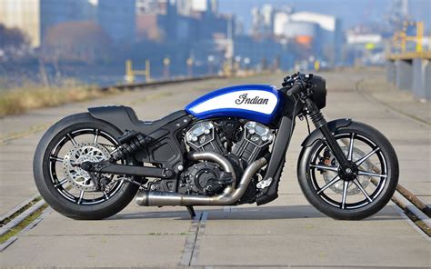 Indian Scout Bobber Custom Exhaust - These Custom Indian Scout Bobber ...