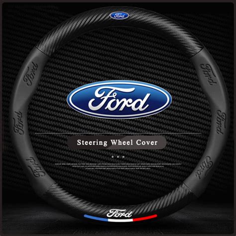 High-end sports carbon fiber steering wheel cover Fit For Ford RANGER ...