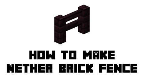 Nether Brick Fence Recipe - Find Vegetarian Recipes