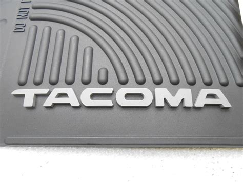 OEM 2008-2011 Toyota Tacoma Front Rubber Floor Mats Black | eBay