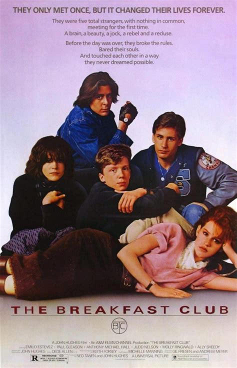 The Breakfast Club, 1985 – Saturday Night Movie Sleepovers