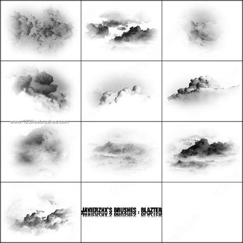 Cloud Brushes Photoshop | Photoshop Free Brushes | 123Freebrushes