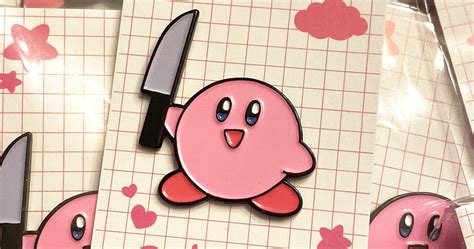 Kirby With A Knife Pin - Shut Up And Take My Yen