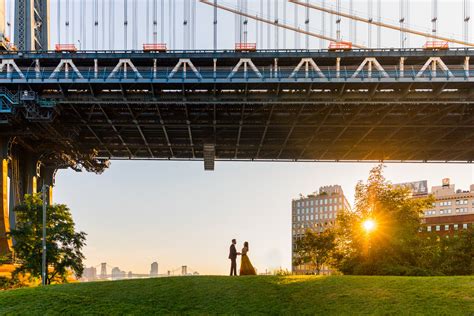 Sunrise Engagement Session on The Brooklyn Bridge — LBFPHOTO