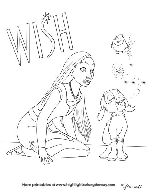 WISH Coloring Pages - Highlights Along the Way