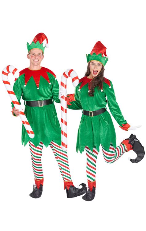 Adult Deluxe Unisex Elf Costume - fancydress.com | Christmas elf ...