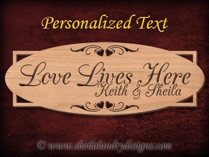 Personalized Love Styled Pattern - Sheila Landry Designs