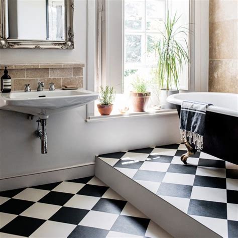 Black And White Bathroom Floor Tiles Images - Hoff Tyrone