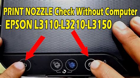 how to print nozzle check without computer | epson l3110 @user ...