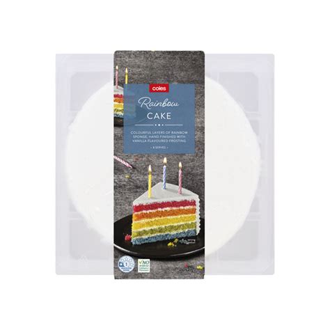 Calories in Coles Rainbow Cake calcount