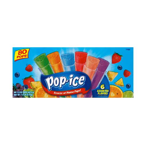 Pop Ice Assorted Flavors Freezer Pops - Shop Bars & pops at H-E-B