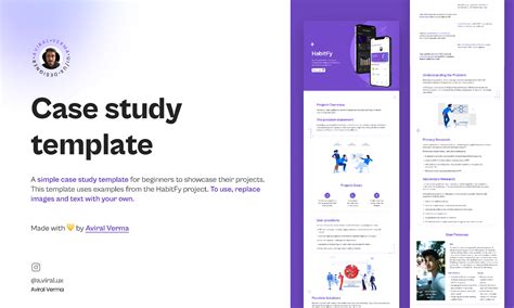 UX Case Study Template | Figma