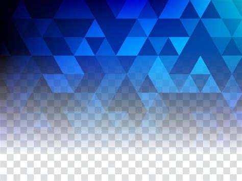 Free Vector | Modern blue color geometric crystal transparent ...