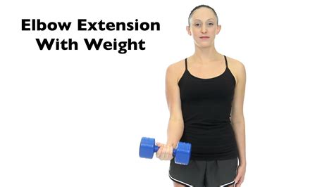 Elbow Extension With Weight - Interactive Biology, with Leslie Samuel