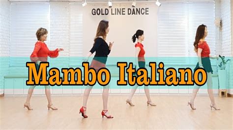 Mambo Italiano Line Dance (16c 4w Beginner) Susan Prats 2018 - YouTube