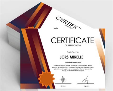 Editable Certificate Templates