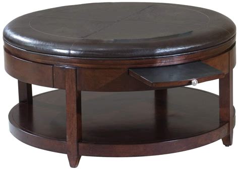 round tufted leather ottoman coffee table Collection-Round Tufted ...