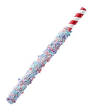 Candy Drinking Straws: Milkshake straws coated in flavor-enhancing candy.