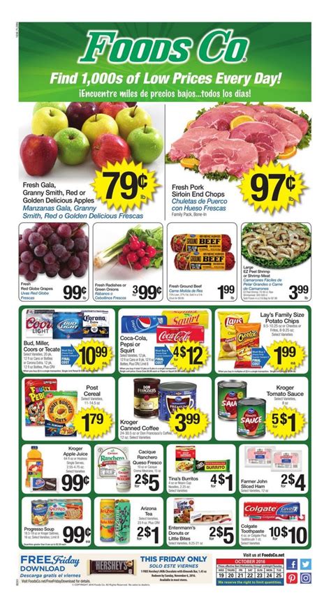 Foods Co Weekly Ad - http://www.myweeklyads.net/foods-co/ | Food ...