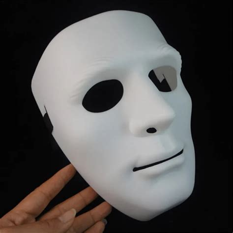 Terror Halloween Mask Party Latex Mask Full Face Long White Face Scary ...