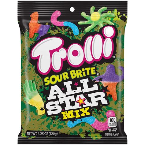 Amazon.com : Trolli Sour Brite Crawler All Star Mix, 4.25 Oz : Grocery ...