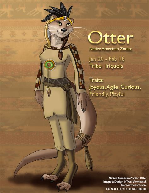 [Character Auction] Native American Zodiac: Otter by Ulario on DeviantArt