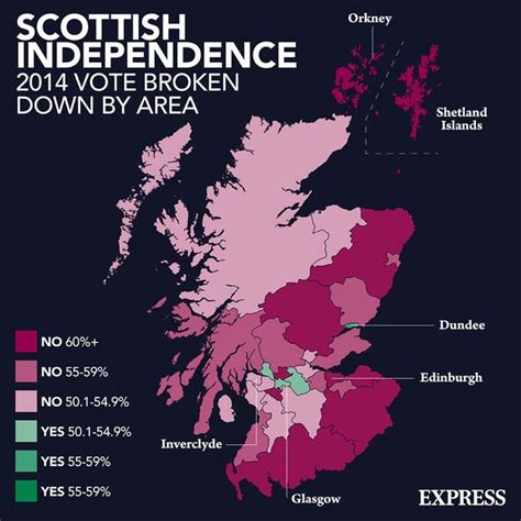 Scottish independence MAPPED: How Scotland voted in first independence ...