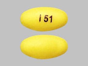 Pill Finder: I 51 Yellow Elliptical / Oval - Medicine.com