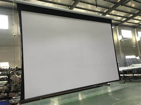 Large 400 Inch Motorized Electric Projector Screen With Remote ...