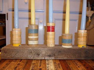 croquet mallet heads repurposed as candlesticks | Croquet, Repurposed ...