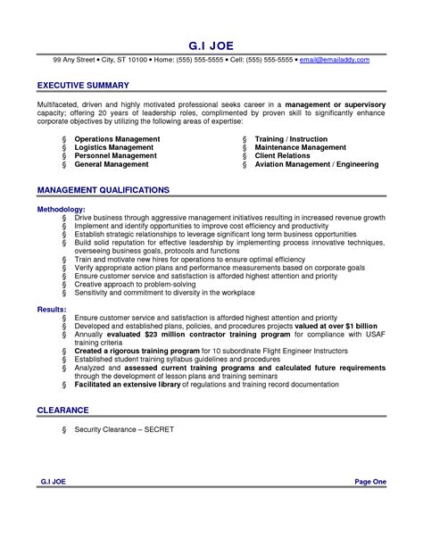 How To Write A Summary On A Job Resume