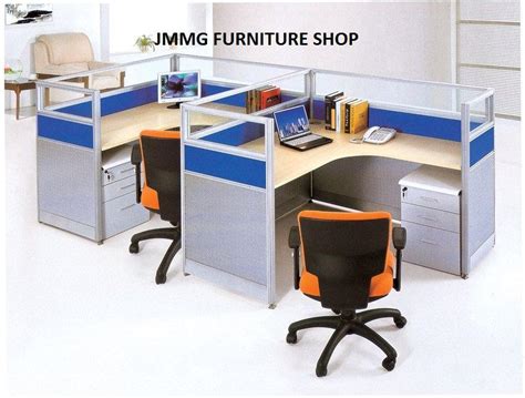 Office Used Furniture Modular Partition Cubicles 2-4 Person Work Bench ...