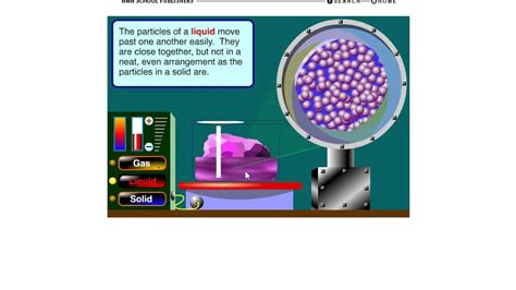 Animation of solid, liquid, & gas states of matter - YouTube