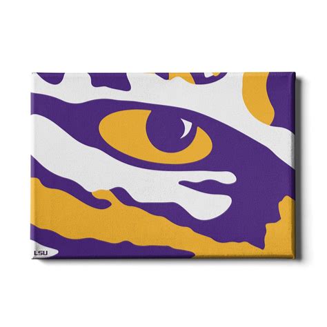 LSU Tigers "Eye of the Tiger" Officially Licensed Wall Art - College ...