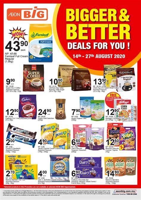 Aeon Big Bigger & Better Deals Catalogue (14 August - 27 August 2020 ...