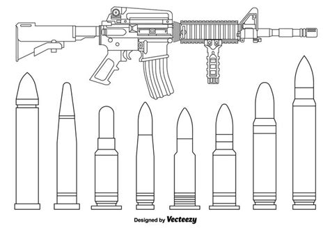 AR15 Vector Linear Riffles - Download Free Vector Art, Stock Graphics ...