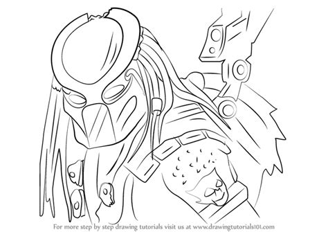 Learn How to Draw Predator from Mortal Kombat X (Mortal Kombat X) Step ...