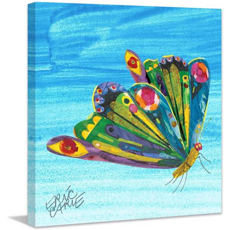 Eric Carle Rainbow Butterfly Art Print on Premium Canvas - Walmart.com