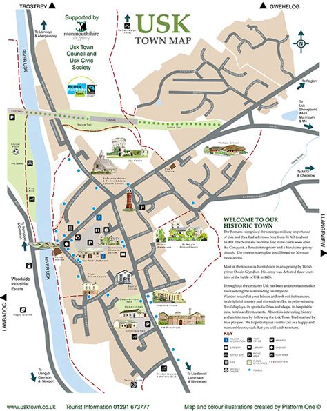 Map of Usk - Usk Town Council