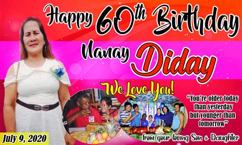 JTarp Design — 60th Birthday Tarpaulin Design