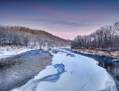 A River during Winter · Free Stock Photo