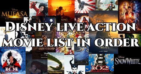 All Disney Live Action Movies in Order List | By Release Date